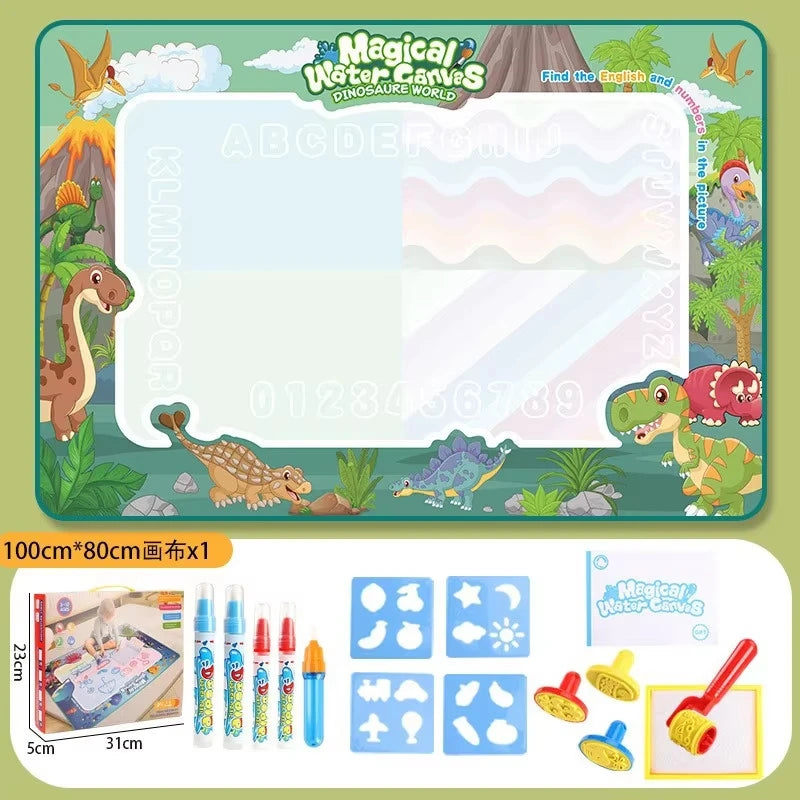 Oversized Magical Water Canvas pens Montessori Toys Learning Blanket Writing  Drawing Repeated Graffiti Painting  toy