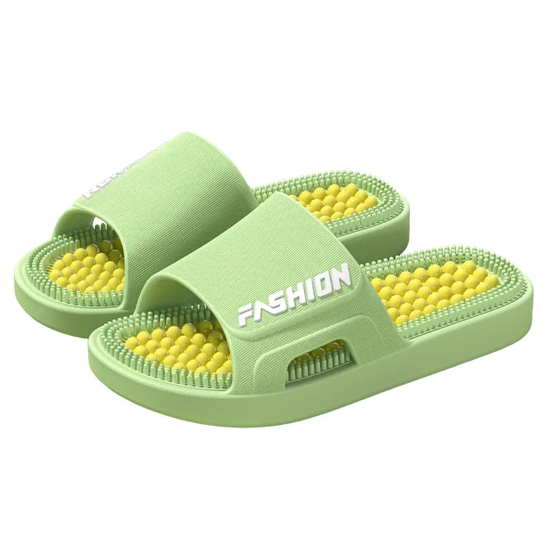 Women Men Acupressure Massage Slippers Soft EVA Anti-Slip Ergonomic Reflexology Slides for Home Bathroom Indoor Outdoor Foot