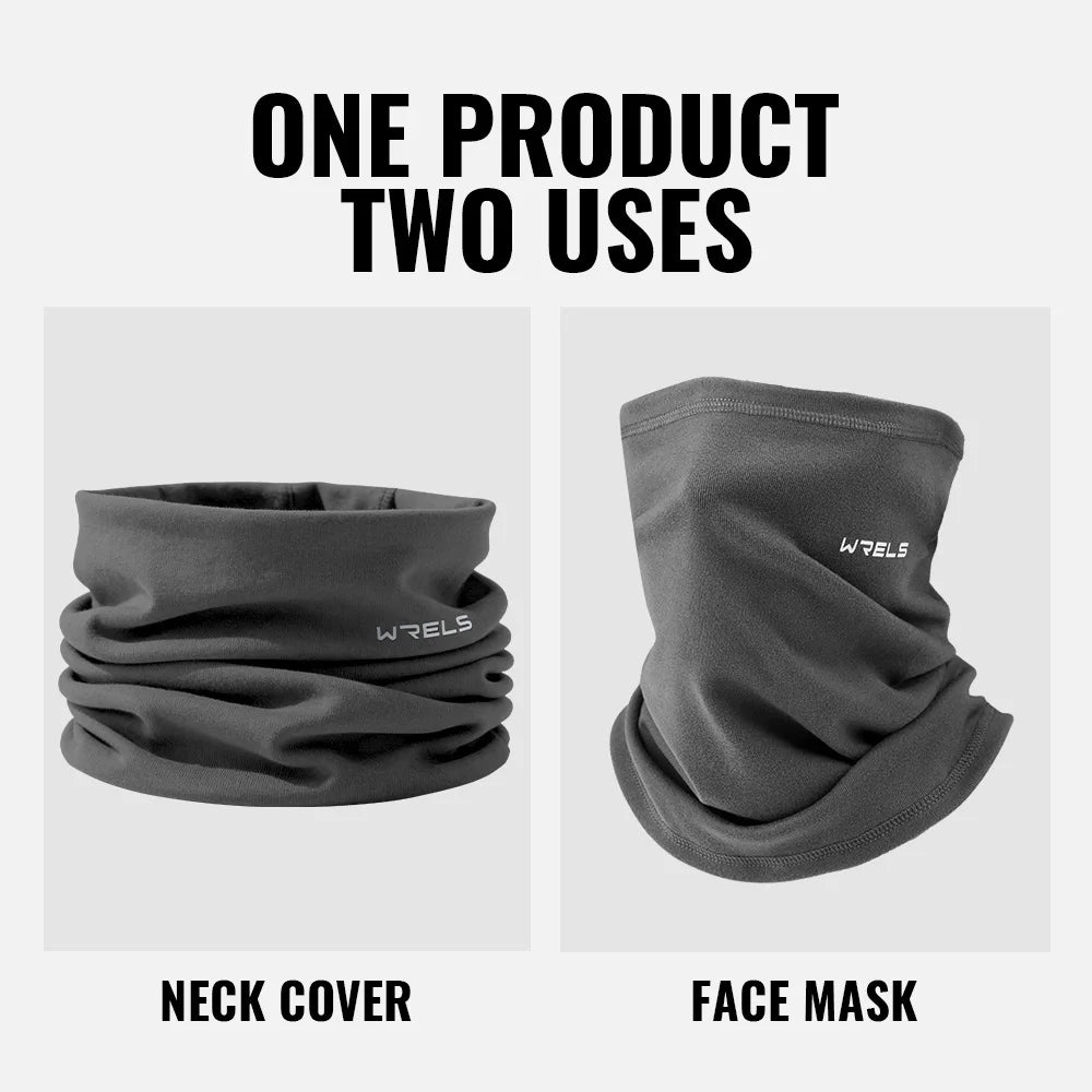 WRELS Winter Neck Gaiter Neck Warmer Cover Ski Gaiters for Men Women Fleece Thick Windproof Ski Mask Scarf Breathable Face Mask