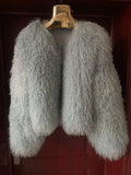 New Winter Autumn Fashion Real Fur Jacket Women Genuine Mongolia Sheep Fur Coat