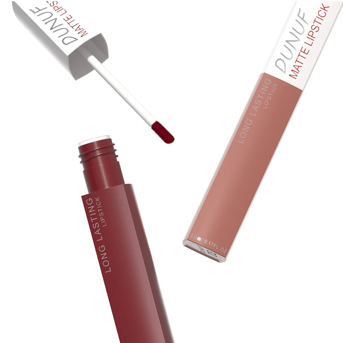 Matte Liquid Lipstick Set 8 Pieces Waterproof Non Transfer Lip Glaze Long Wearing Smudge Proof Lip Gloss