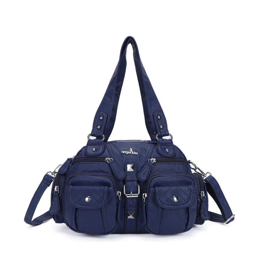 Vintage Women Handbags Satchel Top-handle Handbag PU Shoulder Bag Dumpling Pack Give Gifts Shoulder Bags Phone Money Pack