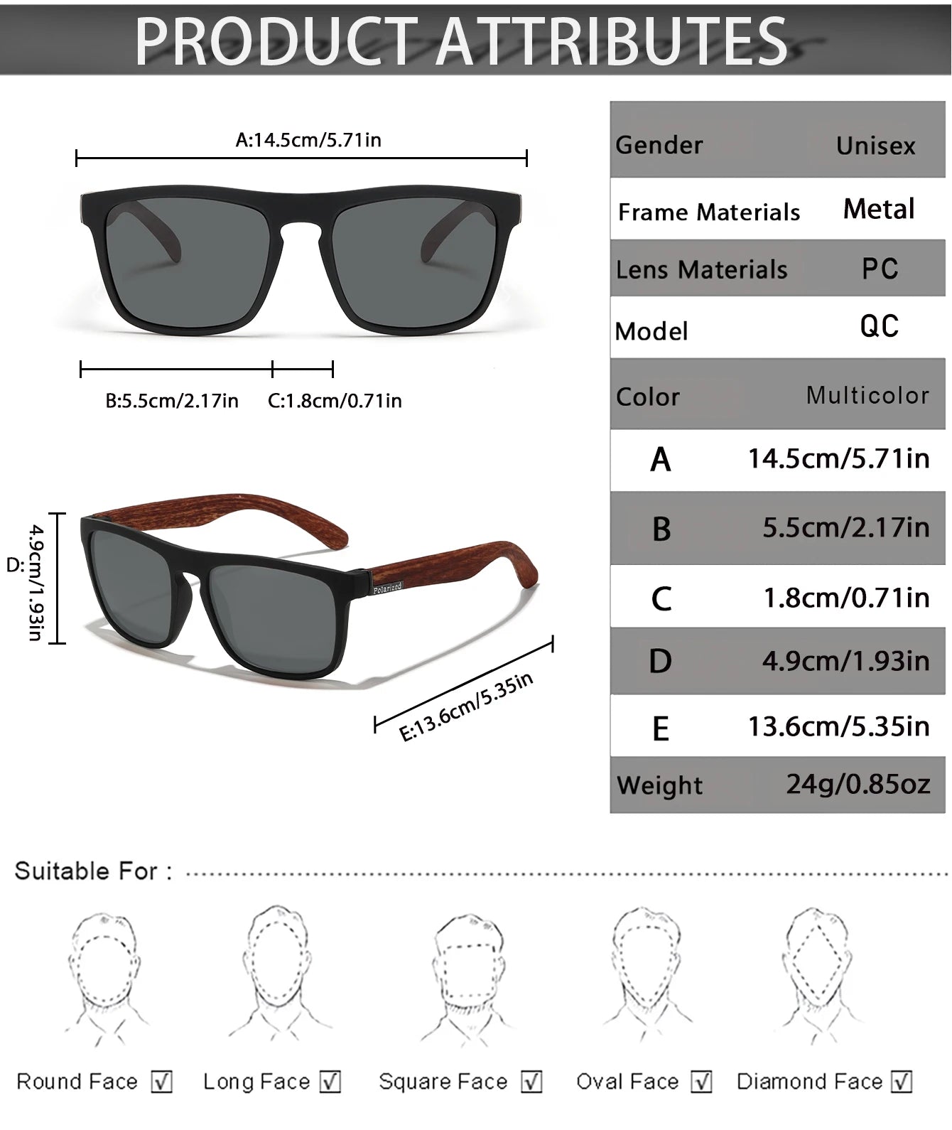 Retro Style Square Frame Polarized Cycling Sunglasses Men Night Vision Car Driving Sunglass Dirt Bike Motorcycle Glasses UV400