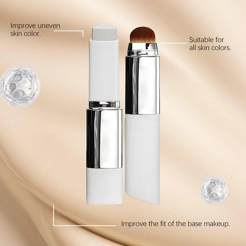 Lightweight Korean Changing Foundation Stick Hydrating Non-Sticky 20H Long-Wear Brightening Built-in Brush for All Skin Types