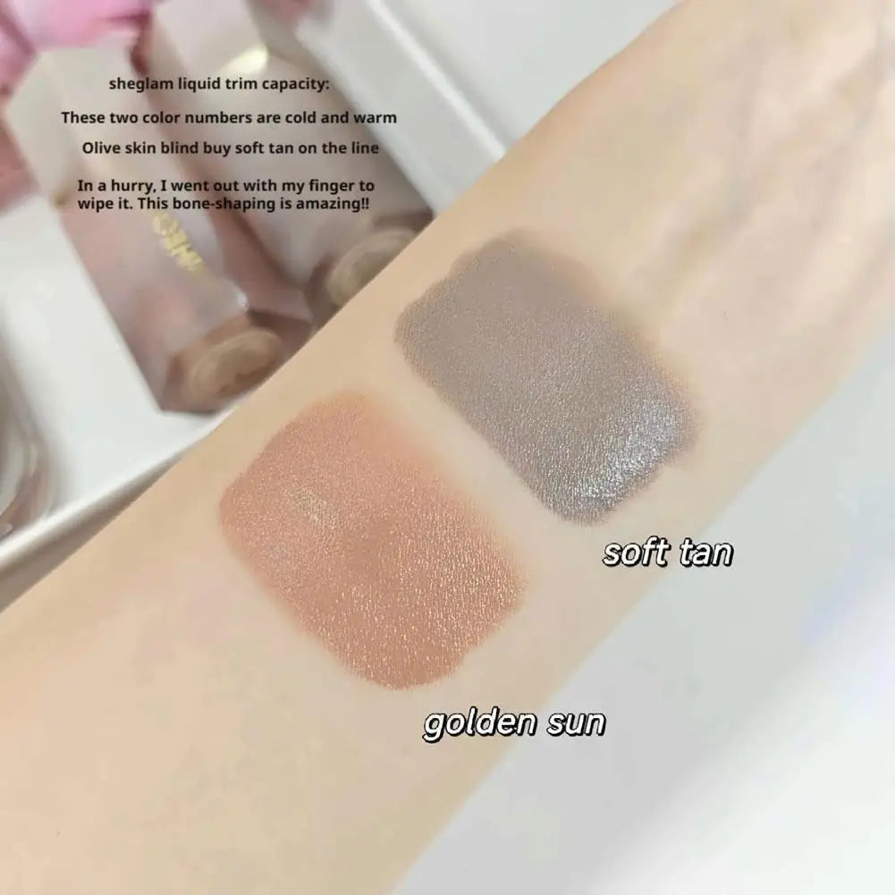 SHEGLAM Matte Liquid Blush Long-Lasting Korean Multi-Purpose Natural Blusher Waterproof Facial Nourishing Makeup Tool