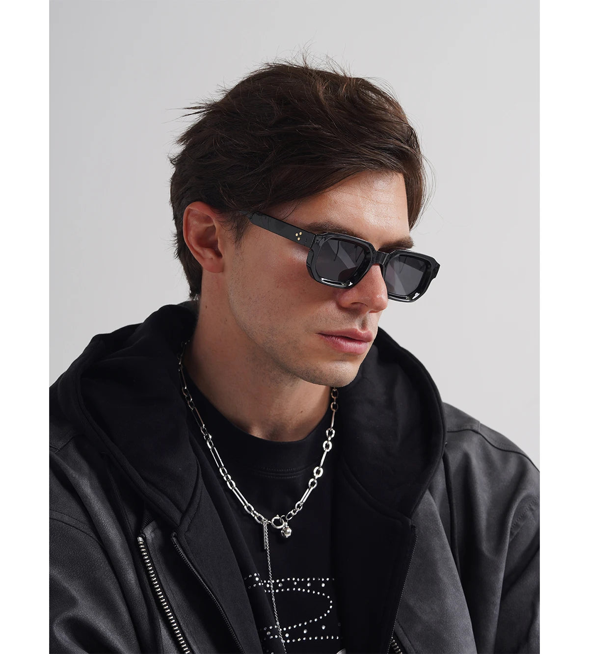 Ruiao Men Vintage Rectangle Frame Sunglasses Fashion Retro Sun Glasses Luxury Brand Design UV400 Shades Eyewear Women Sun Glasse