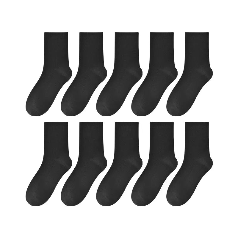Children's pure cotton seamless socks,mesh thin mid-calf style for summer, suitable for students to wear to school, for sports