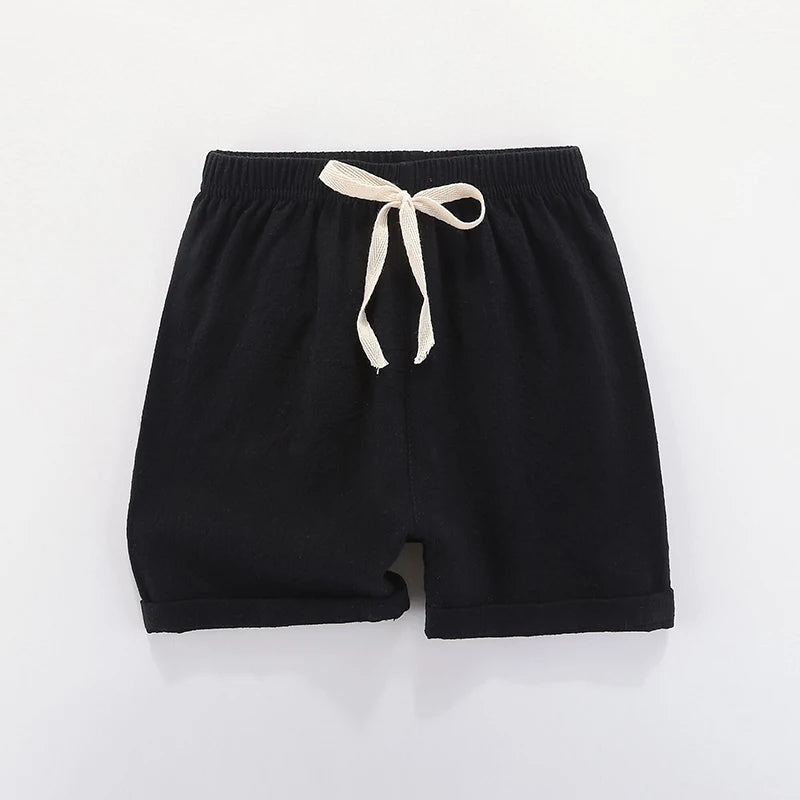 Boys Shorts Kids Shorts Candy Color Girls Children Summer Beach Loose Shorts Casual Pants Cotton & Linen Comfortable 2-10Yrs Hot