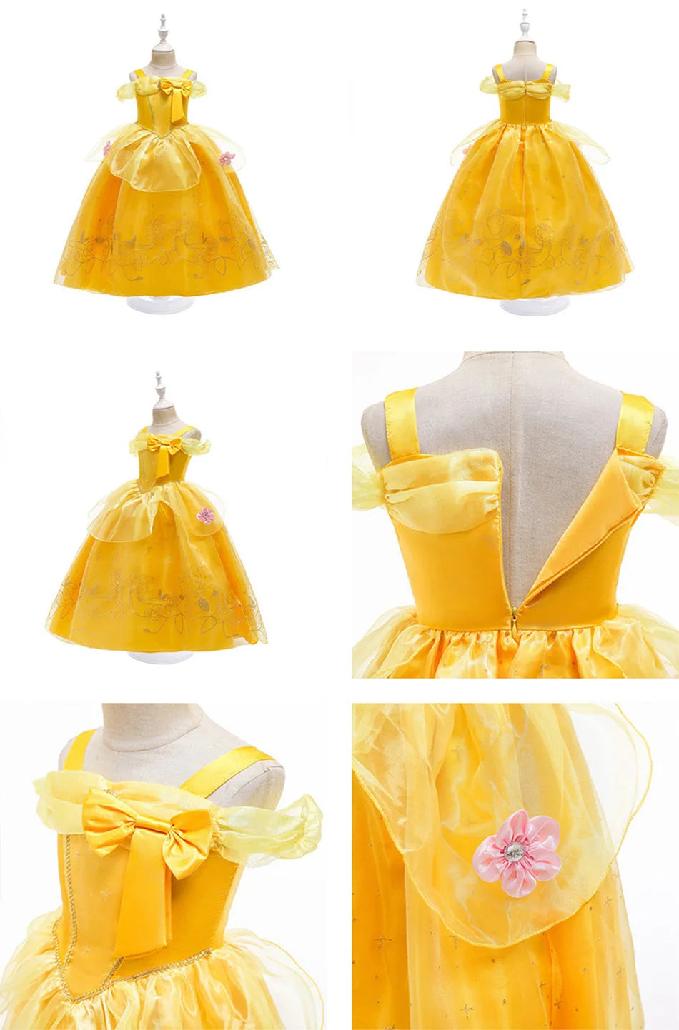Little Girls Children Sleeveless Pink Dresses Children Summer Clothing Kids Princess Carnival Christmas Luxury Cosplay Dresses