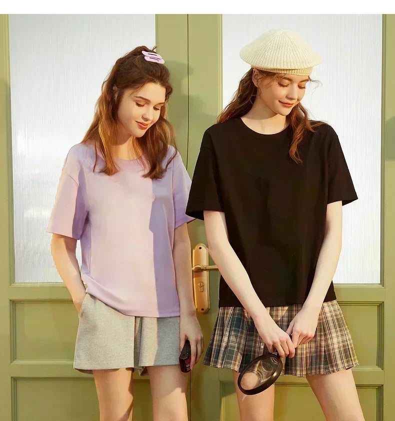 LZJSHOP2025gicechy Loose Summer Casual Light Luxury Short Sleeve Top New Round Neck Printed Same Style Letter Unisex T-Shirt