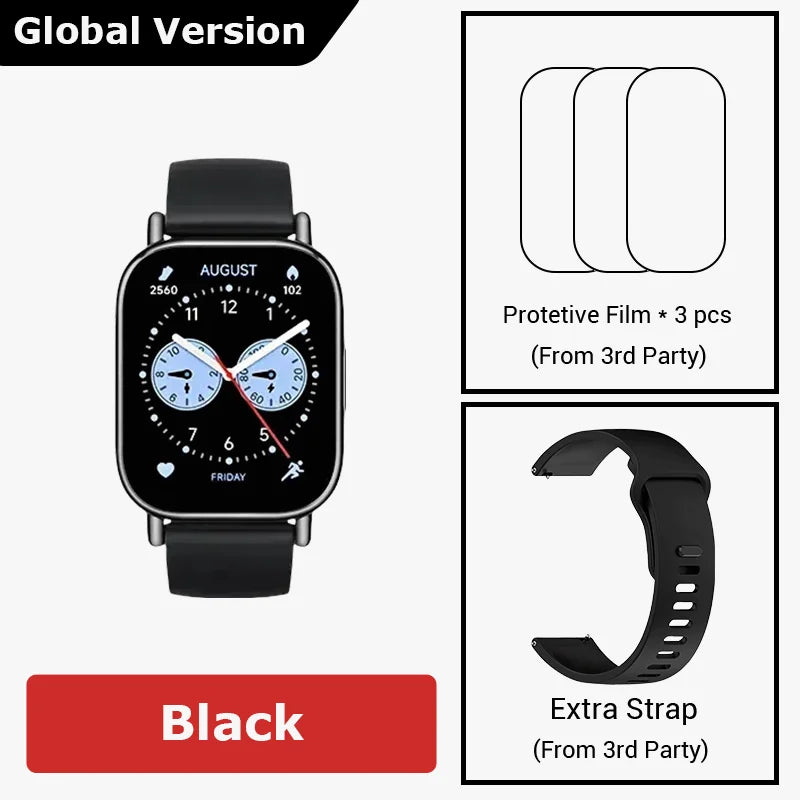 Global Version Redmi Watch 5 Lite 1.96'' AMOLED display 18-Day Battery life Built-in GNSS 5ATM Bluetooth® calling