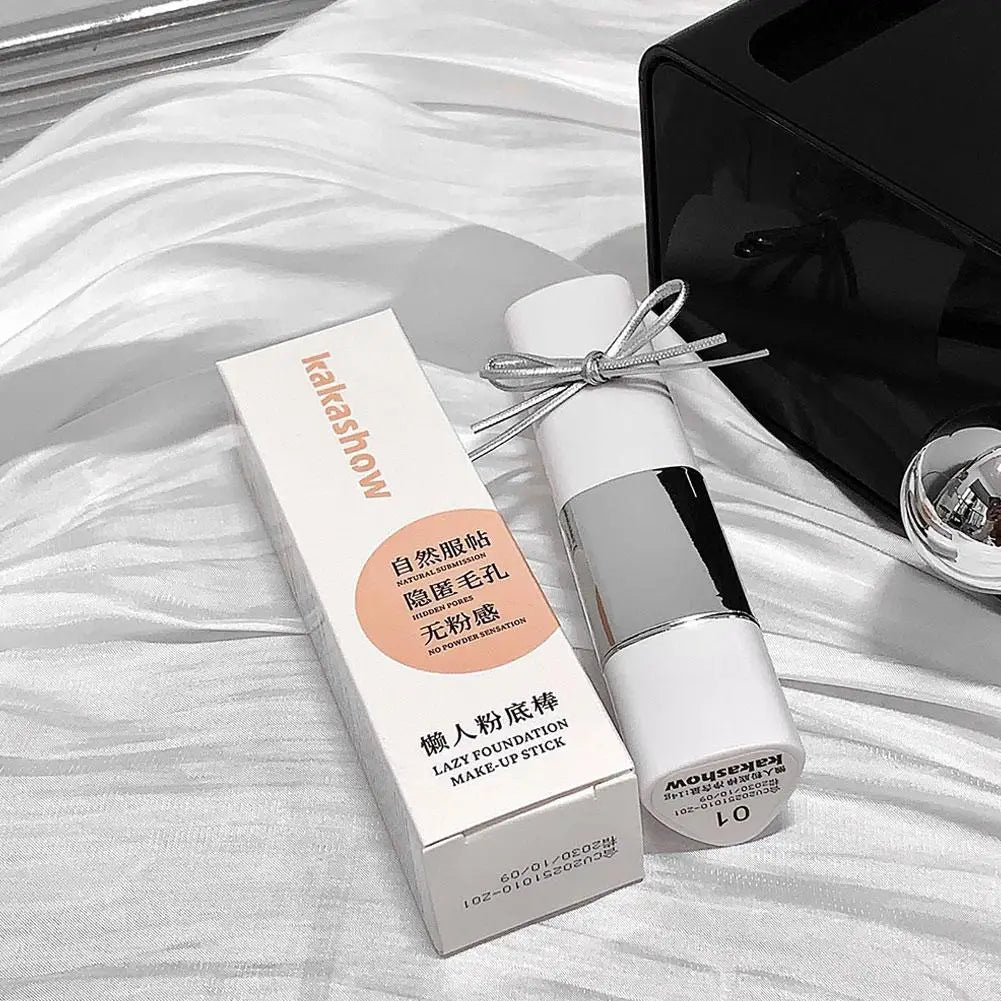 Dual-ended Foundation Stick Natural Matte Ivory White Natural Color Foundation Stick Even Out Skin Tone Provides Spot Foundation