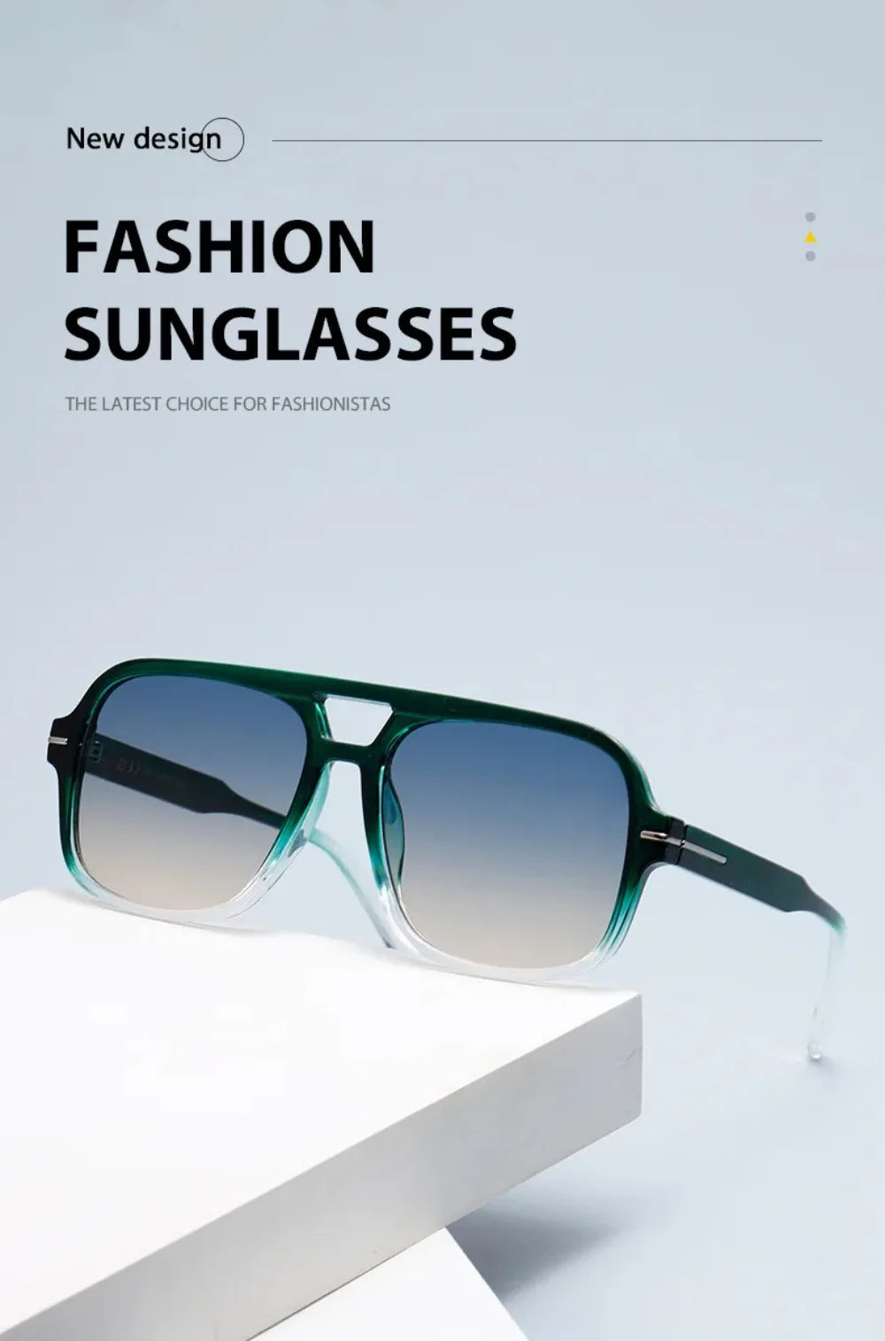 3507 Double Bridge Square Aviator Sunglasses - UV400 Vintage Pilot Style, Retro Classic Sun Glasses for Men Women Unisex 411240