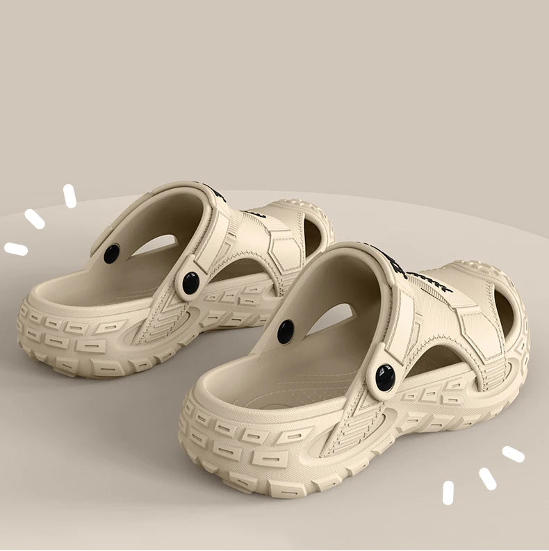 EVA Men's Outdoor Summer Wearable Clog Shoes Anti-Slip Breathable Odor-Resistant Slip-Resistant Sandals