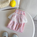 Korean Version New 2026 Summer  Children's and Girl's Clothing 2-7 Years Old  Fashion Versatile Lace Pants