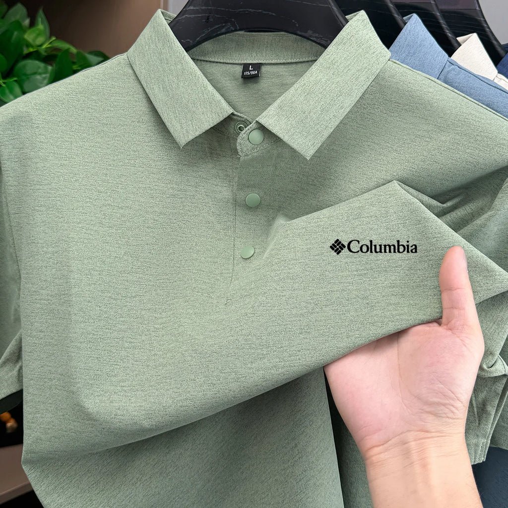 High end brand polo shirt classic letter embroidery men's short sleeved comfortable breathable and casual 2026 summer new Tshirt