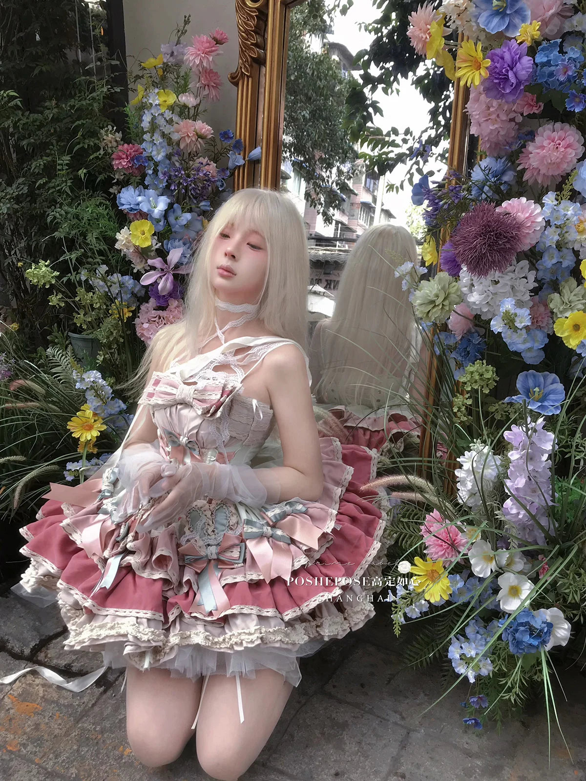 New Girls Birthday Lolita Dress 2026 Spring and Summer Women's Tube Top Satin Bowknot Slim Pettiskirt Short Mini Party Dress