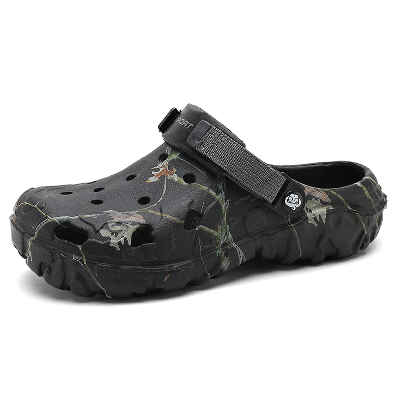 Summer Men's Clogs Sandals Man Home Garden Shoes Comfortable Men Slippers Non-Slip Soft Bottom Flip Flop Sandals Big Size 46 47