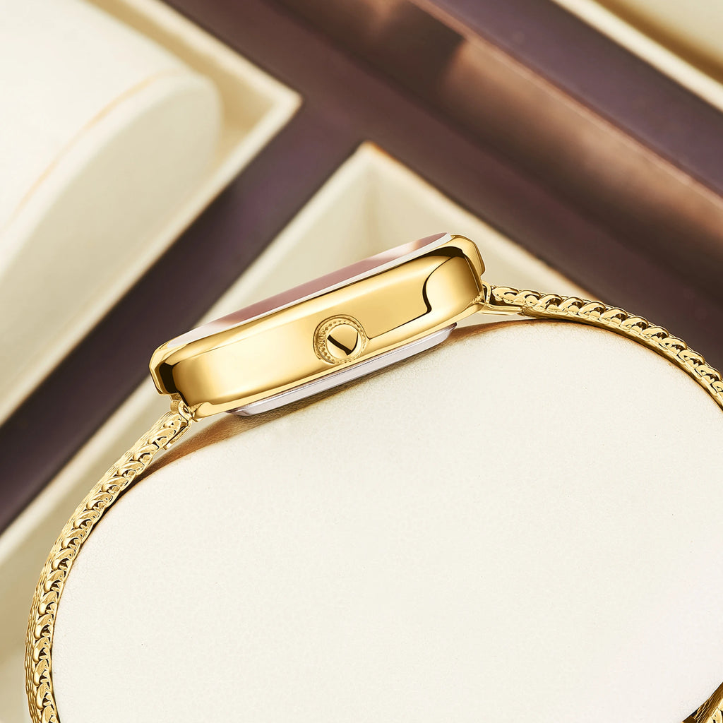 YaLaLuSi Brand Fashionable Women's Waterproof Quartz Bracelet Watch: Minimalist Design for Girls reloj mujer watch for ladies