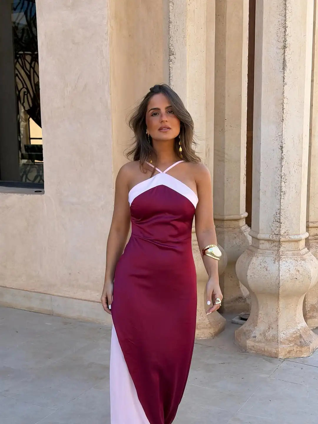 Solid Color Strapless Ribbon Women Summer Dress Sexy Sleeveless Backless High Waist Slim Maxi Vestidos 2026 Lady Vacation Outfit