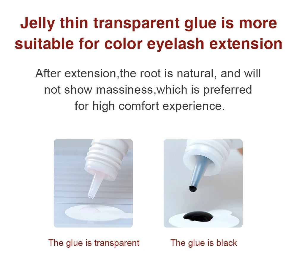 Professional 5ml 0.3S 0.5S 1S 2S 3S Eyelash Glue Fast Drying Strong False Eye Lash Extension Glue Adhesive