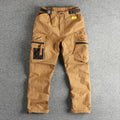 2025 New Japanese Loose Straight Outdoor Paratrooper Assault Pants Men's Functional Pocket Casual Trouser with Belt for Cityboy