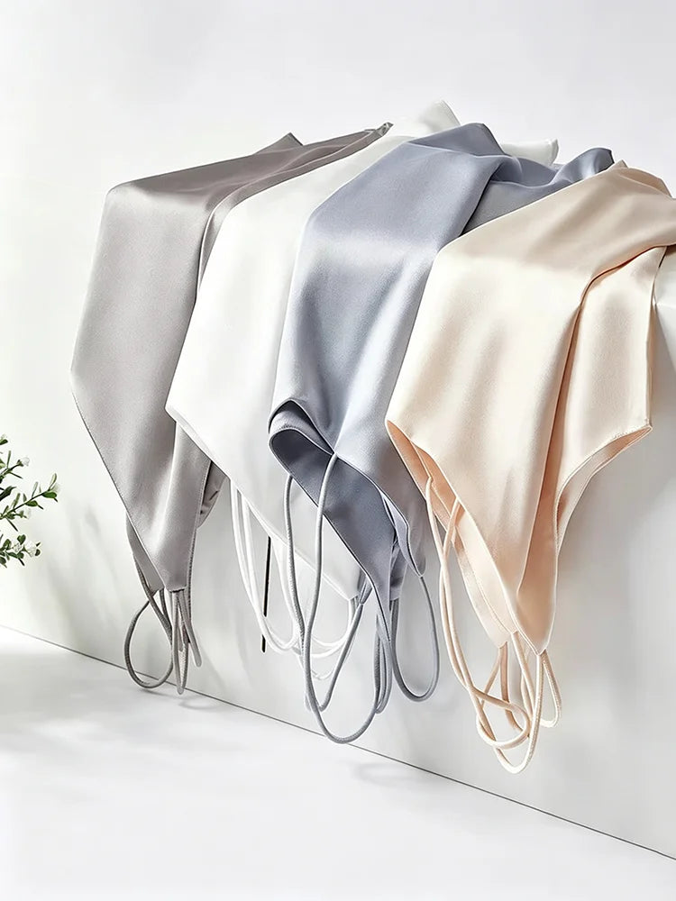 Women Halter V Neck Basic White Cami Spaghetti Strap Top Sleeveless Satin Silk 2026 Tank Tops Women'S Summer Camisole