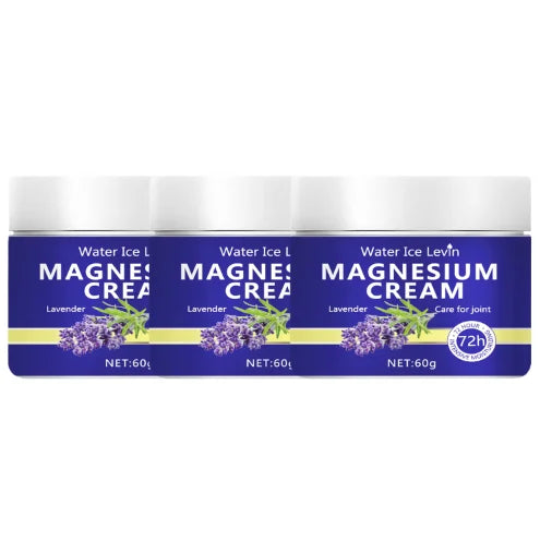 Magnesium Cream with Lavender & Bee Venom, 72H Intensive Moisturize, Nourishes Joints & Skin for Elastic, Smooth Complexion