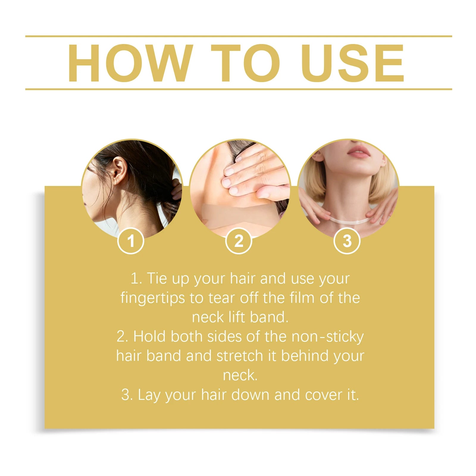Neck Lifting Patch Improve Neck Contour Reduce Fine Lines Relieve Double Chin Increase Skin Elasticity Neck Invisible Care Mask