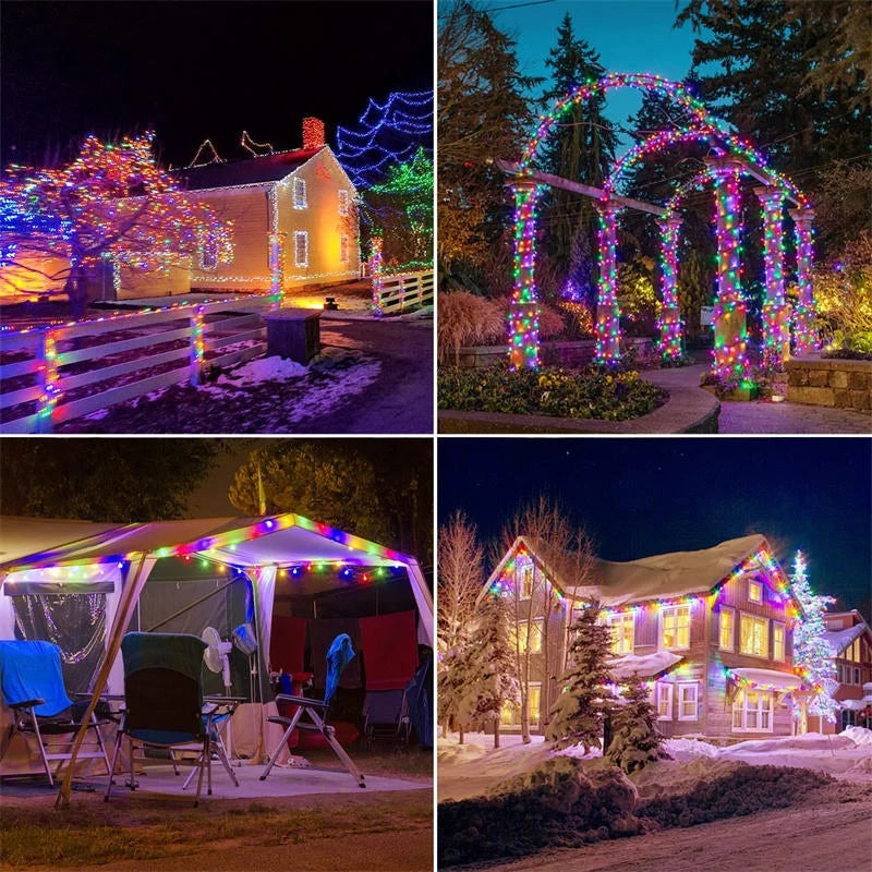 LED Solar Light Outdoor Garden Fairy String Light Led Twinkle Waterproof Lamp for Christmas Patio Tree Party 7m/12m/23m/33m