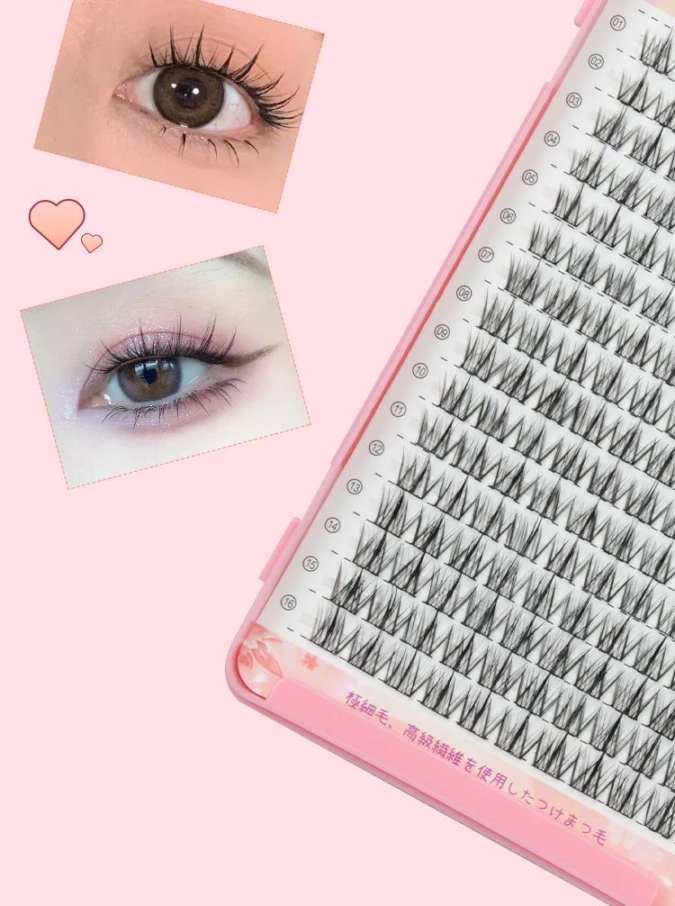 Eyeslash book 32Row Extension Personal Professional Individual Cluster Grafting Wholesale Sweet Large Capacity Flowerknow Makeup
