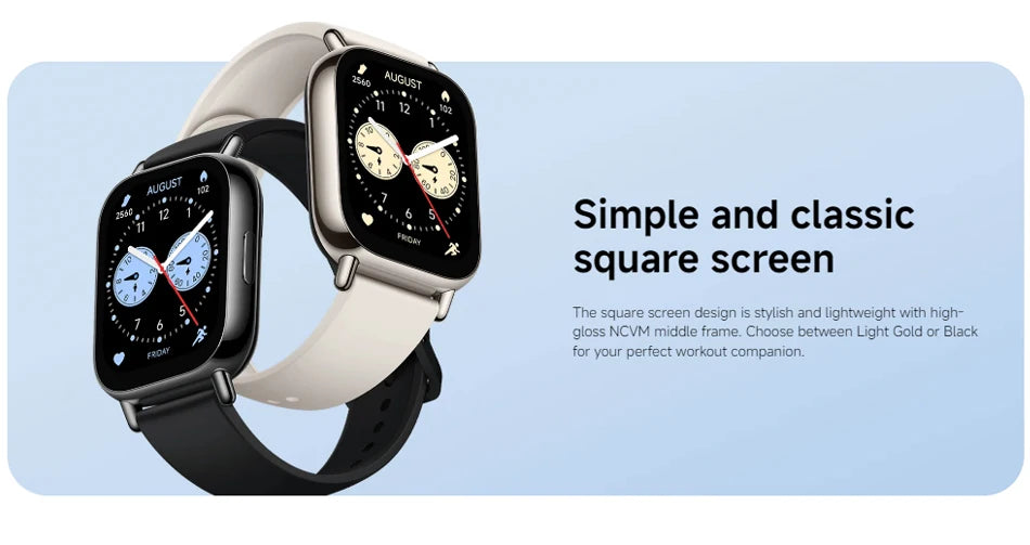 Global Version Redmi Watch 5 Lite 1.96'' AMOLED display 18-Day Battery life Built-in GNSS 5ATM Bluetooth® calling