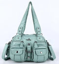 Vintage Women Handbags Satchel Top-handle Handbag PU Shoulder Bag Dumpling Pack Give Gifts Shoulder Bags Phone Money Pack