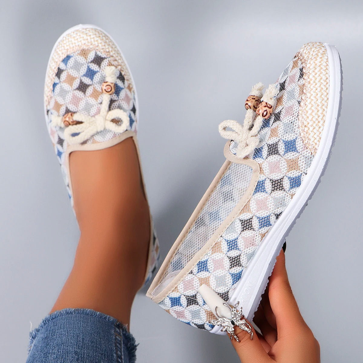 Women's summer breathable mesh flat shoes women's shoes casual sneakers shoes, clearance free shipping