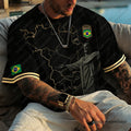 2026 Summer New Brazil Football Jerseys For Men Classic God Brazil Short Sleeve Tees Casual O-neck Sports Tshirts Man Clothing