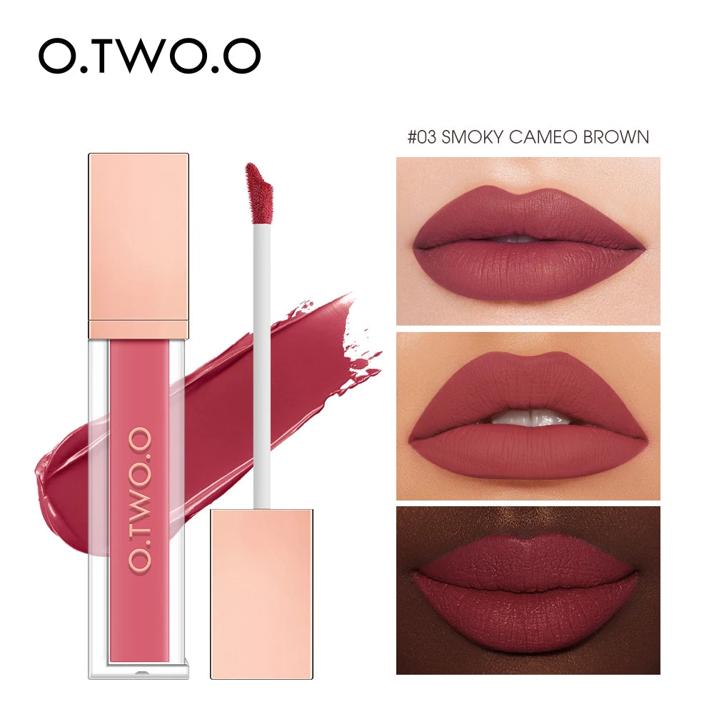 Velvet Matte Lip Gloss Tint 12 Shades Waterproof Long Lasting Nonstick Cup Liquid Lipstick Makeup Cosmetics For Women