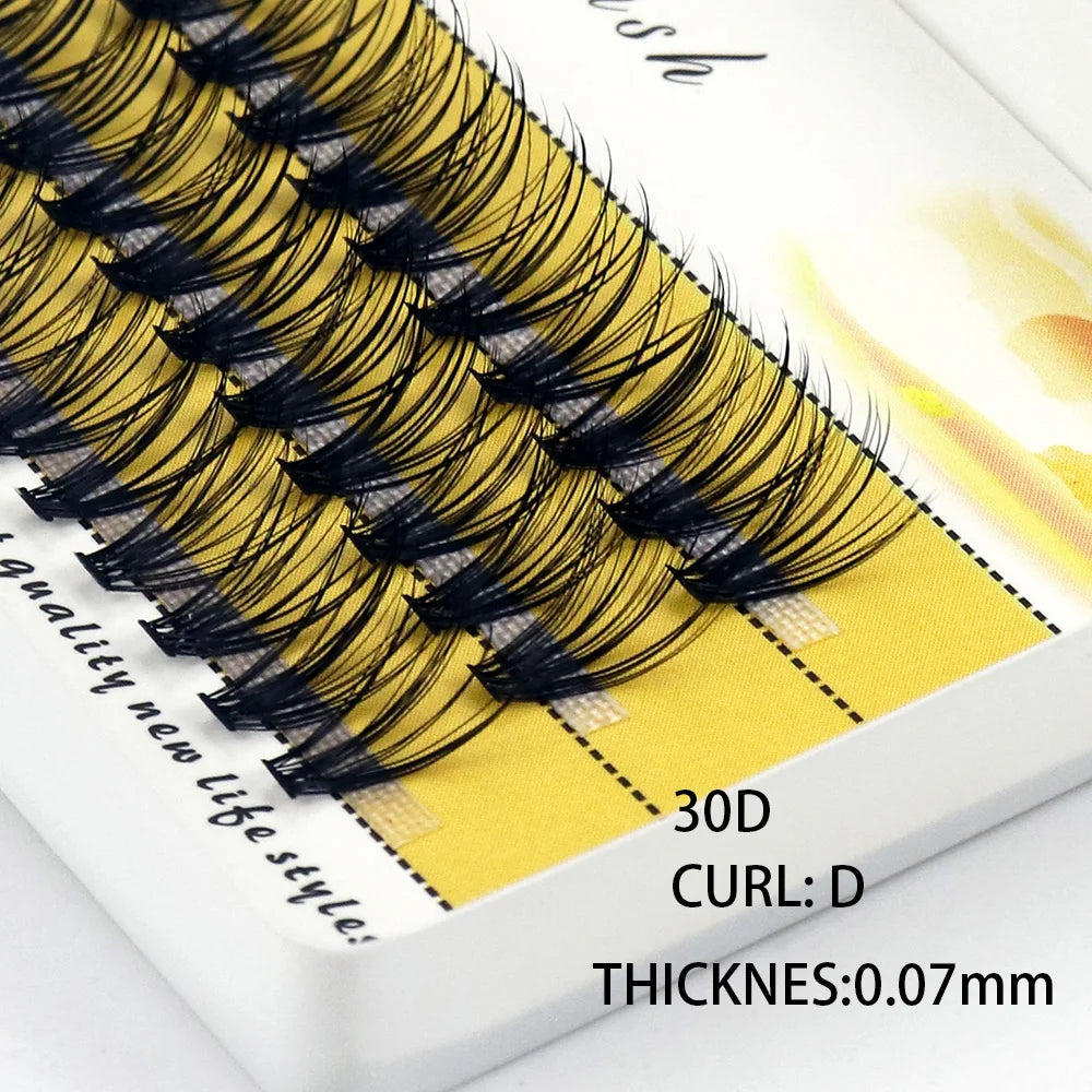 40/30/20D Cluster Eyelash Extension 1Box/60 Bundle Natural Thick Mink Lashes Russian Individual Eyelash bunches Wholesale Cilia