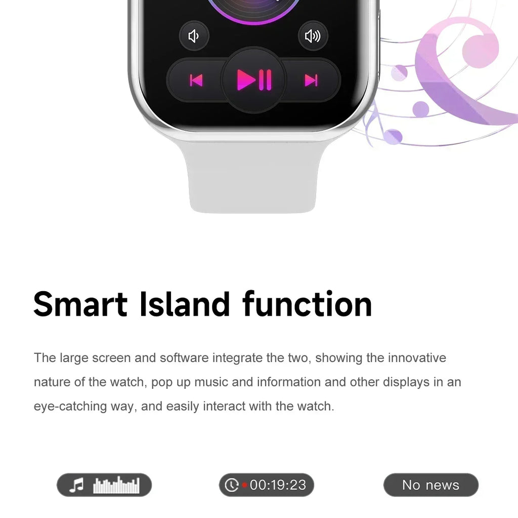 New GPS Smart Watch Series 10 For Apple Watch 10 Memory Music Video Bluetooth Call Waterproof NFC Smartwatch For Android IOS