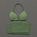 2 Piece Yoga Clothes Women Tracksuit Athletic Wear Pilates Fitness Suit Gym Workout Push Up Clothes Sports Bra Leggings Suit
