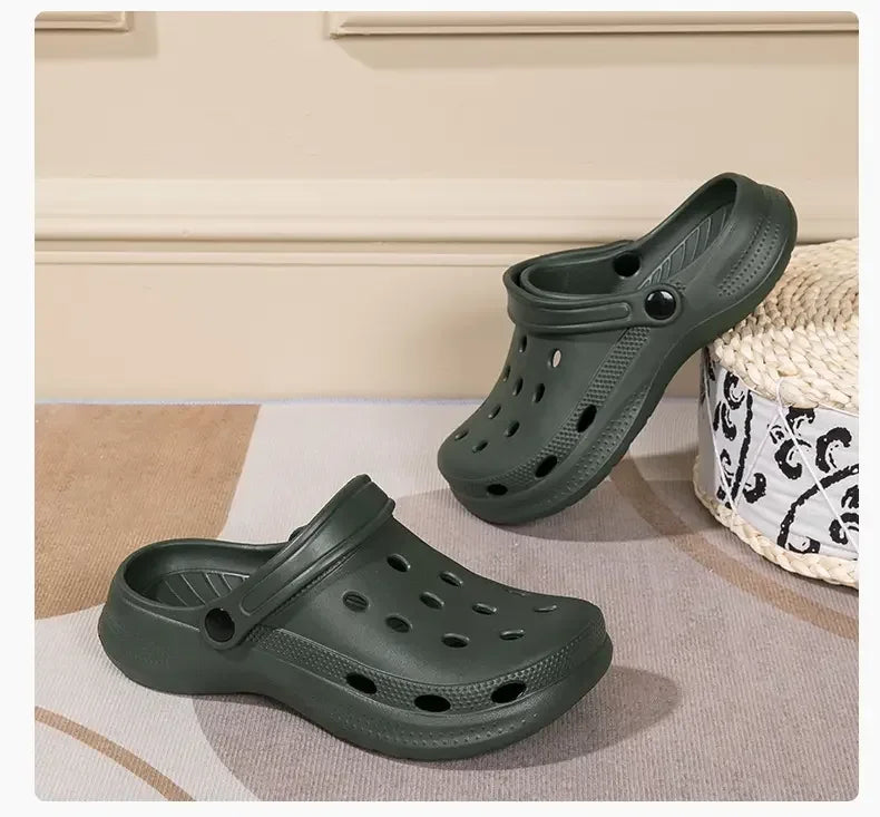 Summer Men Clogs Sandals Men's and Women's Leisure Slippers Beach Slides Home Garden Shoes Outdoor Sandals Plus Size 46 47 48