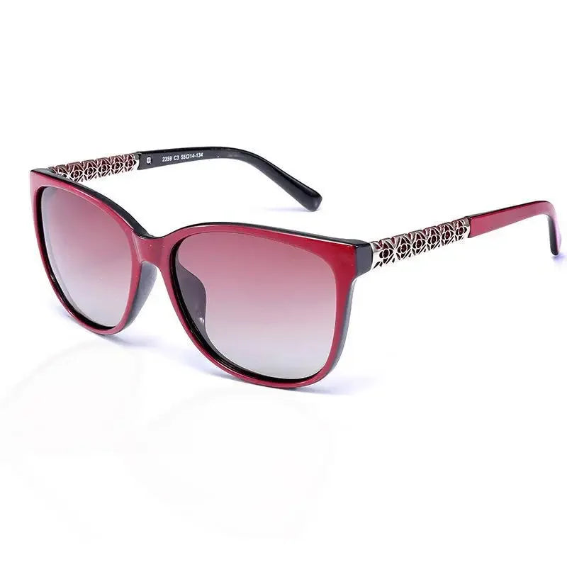 1PC Fashion Frame Polarized Women's Sunglasses Cat's Eye Polarized Sunglasses Sunshade Glasses