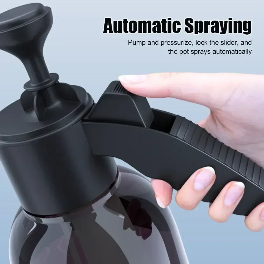 2L Hand Pump Foam Sprayer Snow Foam Gun Nozzle With Pressure Relief Valve Car Wash Spray Bottle Window Cleaning Tools