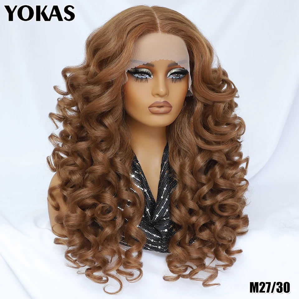 Latisha Lace Front Wigs Synthetic 24 Inch T Part Wigs For Afro Women Latisha Sensational Wigs With Baby Hair For African Female
