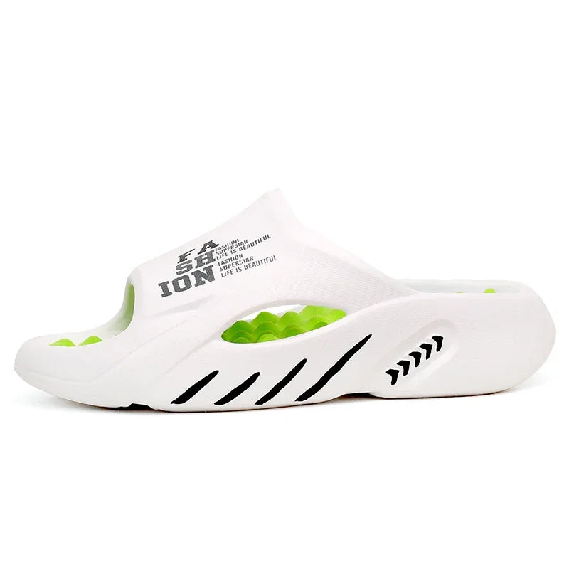 Pallene Summer Men's Slippers EVA Lightweight Slides Indoor Outdoor Sandals Leisure Beach Shoes Comfort Soft Sole Men's Slippers