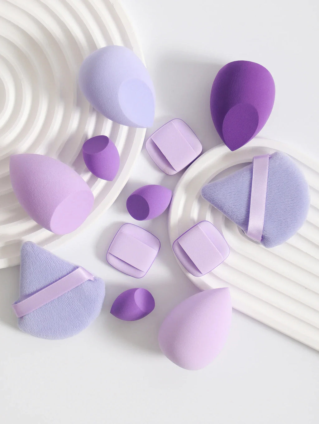 14pcs Makeup Sponge Set Canned High Quality Non-Latex Soft For Liquid Bb Cream Powder Application Dry Wet Dual-Use Powder Puff