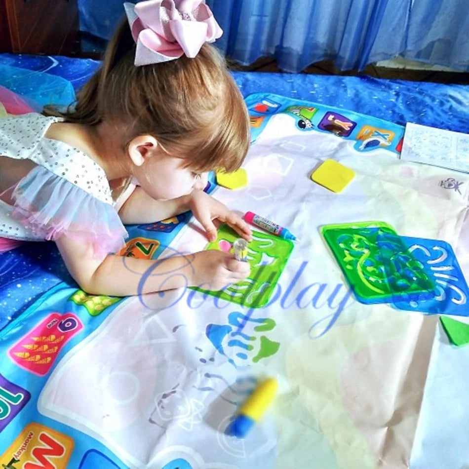 Oversized Magical Water Canvas pens Montessori Toys Learning Blanket Writing  Drawing Repeated Graffiti Painting  toy