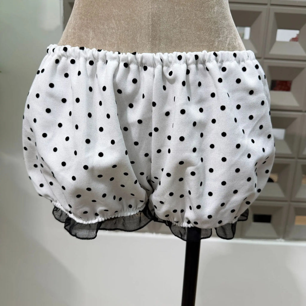 Women Sexy Strapless Backless Polka Dot Bow A Line Dress Party Birthday Evening Ball Gowns Nightclub Show Wear Fashion Vestido