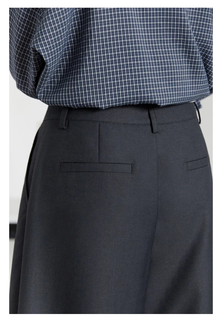 CHIC VEN Women Pants Solid Loose Casual Wide Leg Pant Drawstring Pleated Female Suit Trousers Office Ladies Sping Autumn 2025