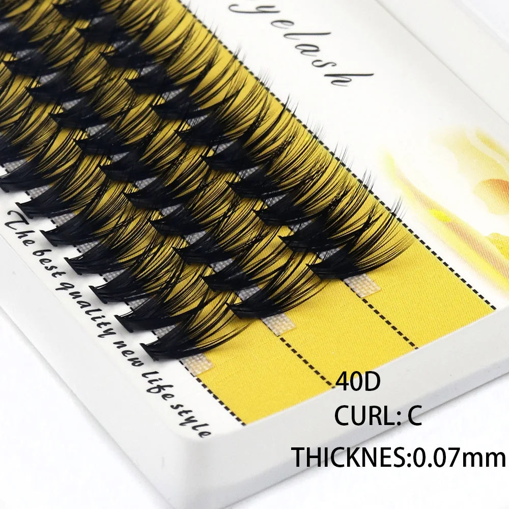 40/30/20D Cluster Eyelash Extension 1Box/60 Bundle Natural Thick Mink Lashes Russian Individual Eyelash bunches Wholesale Cilia