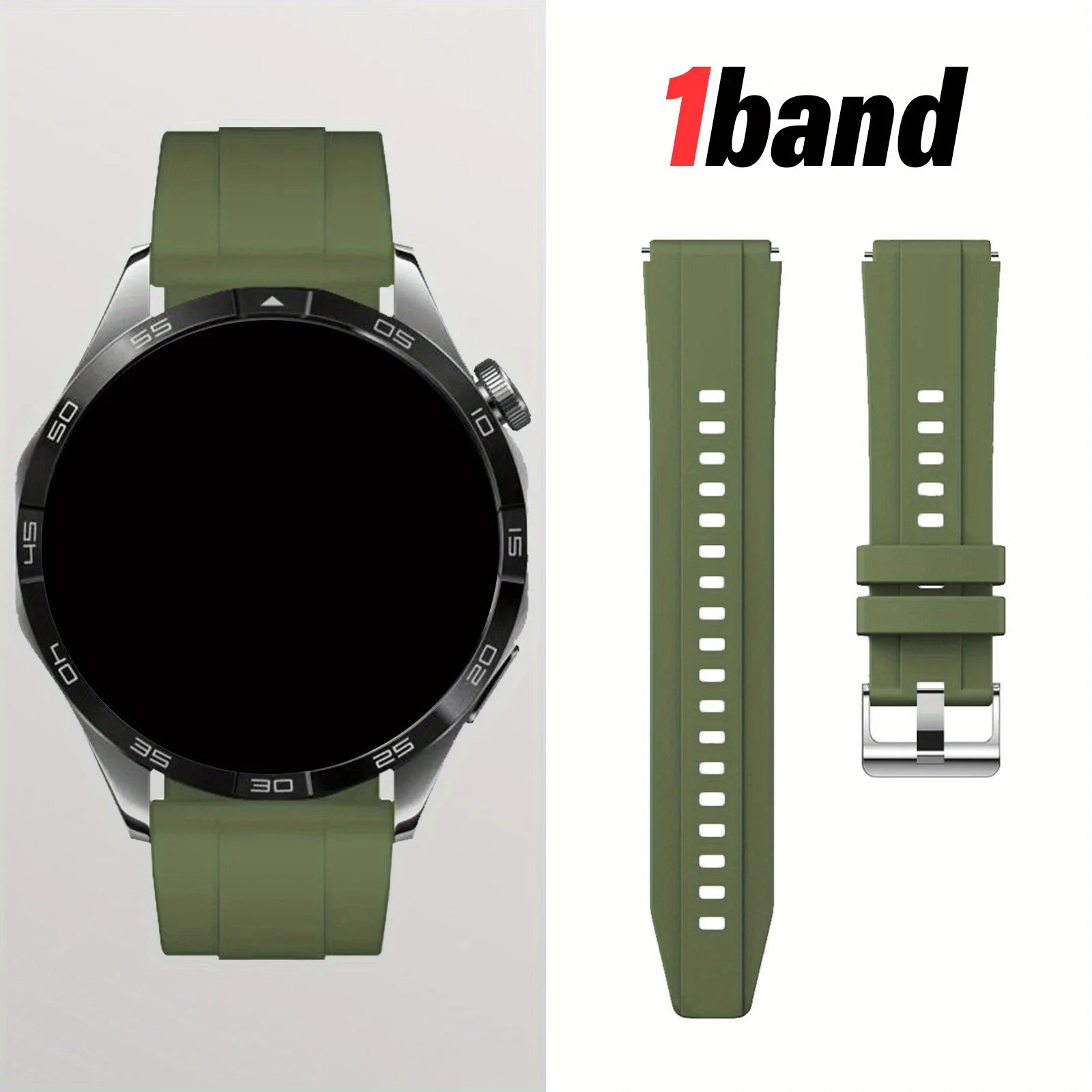 18/22mm Quick-Release Strap for Huawei Watch GT4, Soft Expandable Multi-Color, Minimalist Durable Smartwatch Accessory